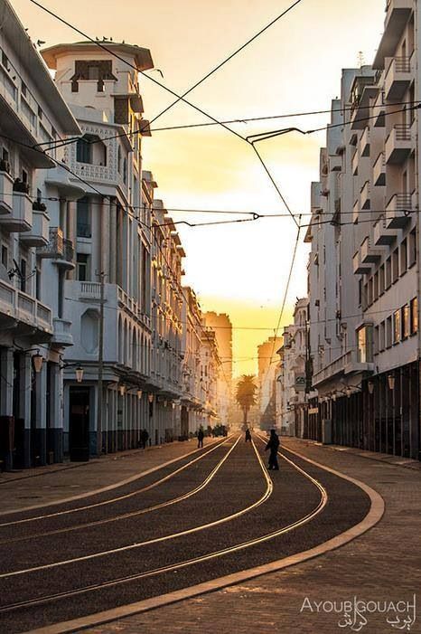 The Beautiful white city of Casablanca