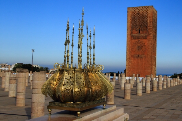 The mosque and Hassan's tower